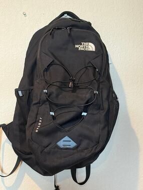 The North Face Jester Black Rose Gold Logo FlexVent Backpack